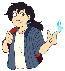 Colored, no shading half body